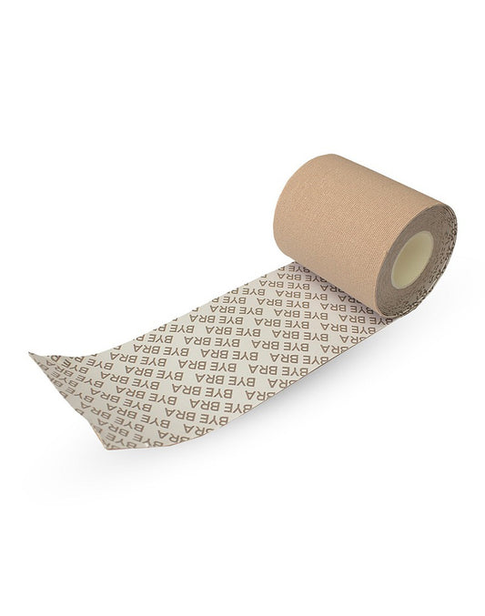 Bye Bra - Body Tape + 6 Satin Nipple Covers A-F+ - Nude 5 metra rúlla