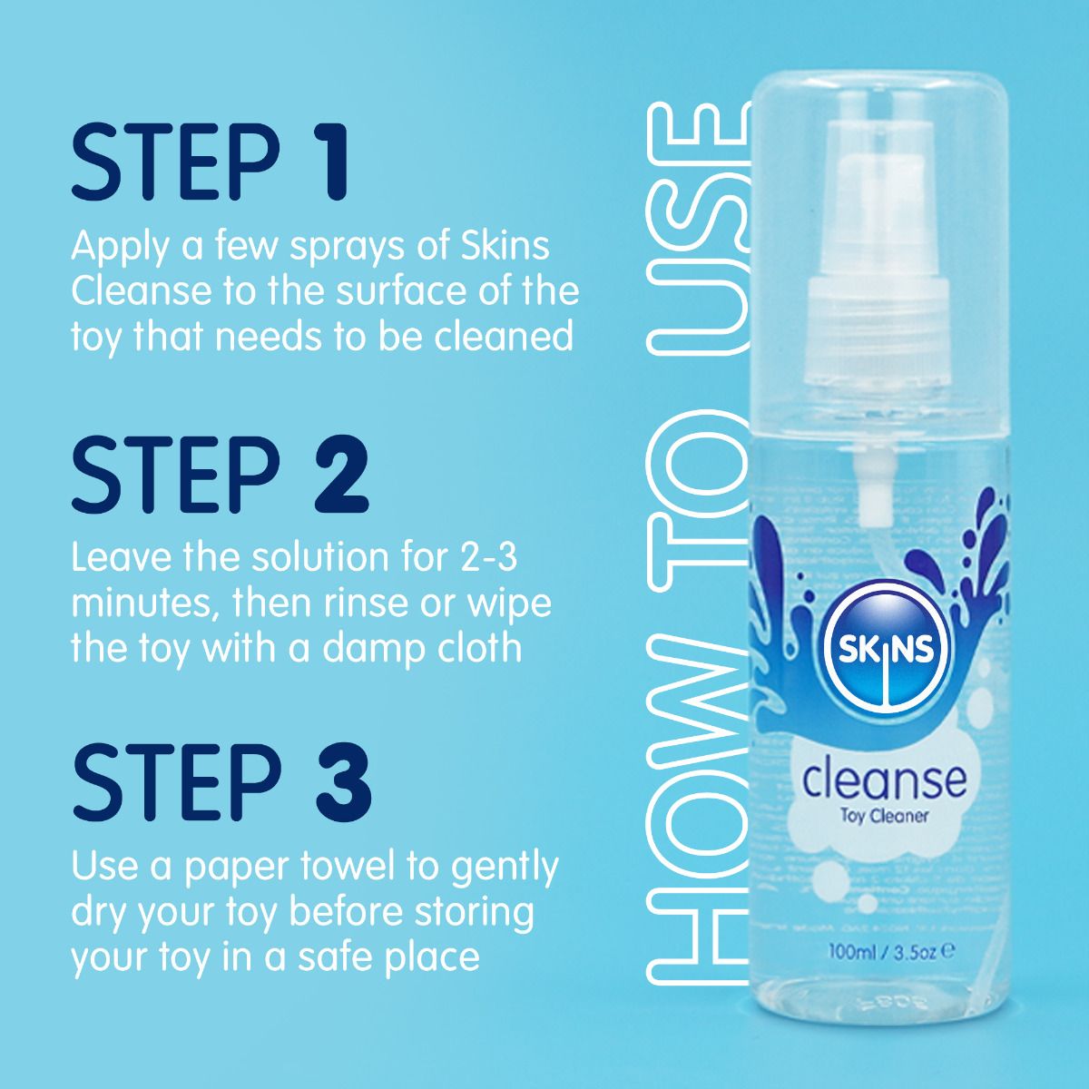 Skins Cleanse Tækja hreinsir 100ml