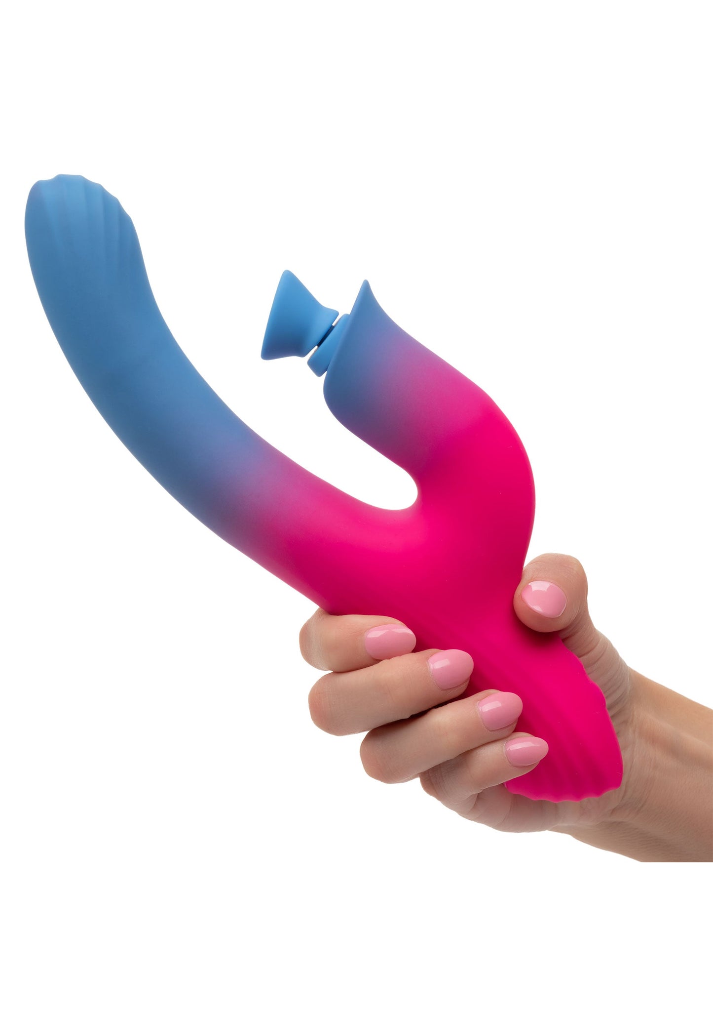 Tvöfaldur titrari m/ sogi - Dual Stimulator Suction Vibrator