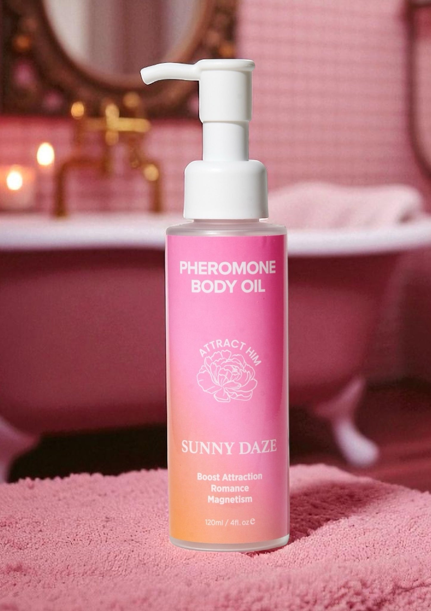 Phero Body Oil Attract Him - Pheromone líkamsolía 120 ml - Laðar að karla