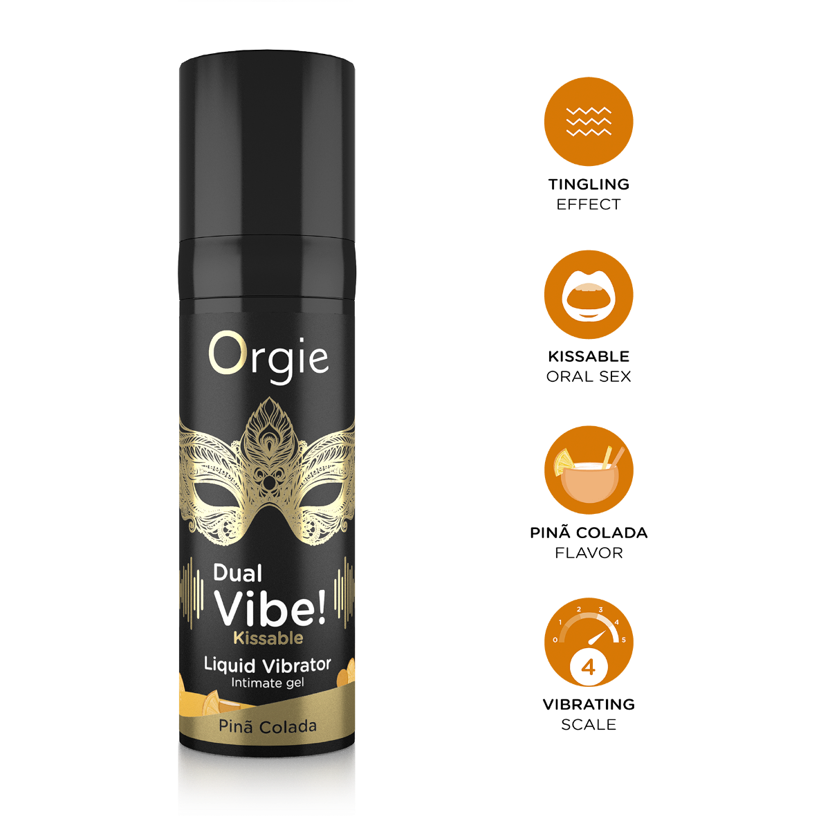 Orgie Dual Vibe - Kissable Liquid Vibrator - Pina Colada