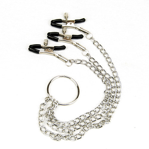 Bound to Please Nipple & Clit Clamp - Geirvörtu og sníp klemmur