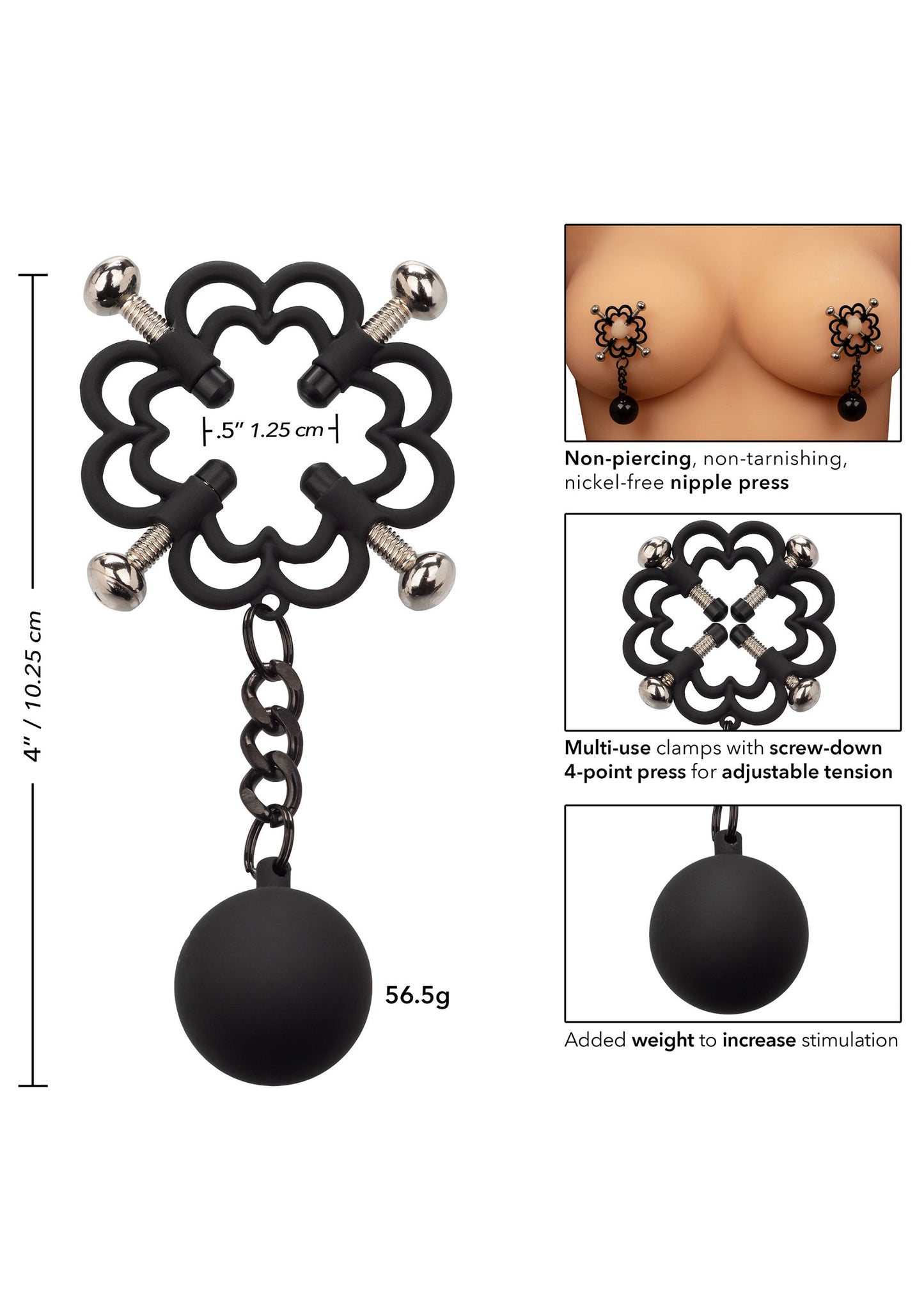 Power Grip 4-Point Weighted Nipple Press