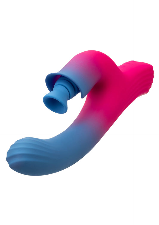 Tvöfaldur titrari m/ sogi - Dual Stimulator Suction Vibrator