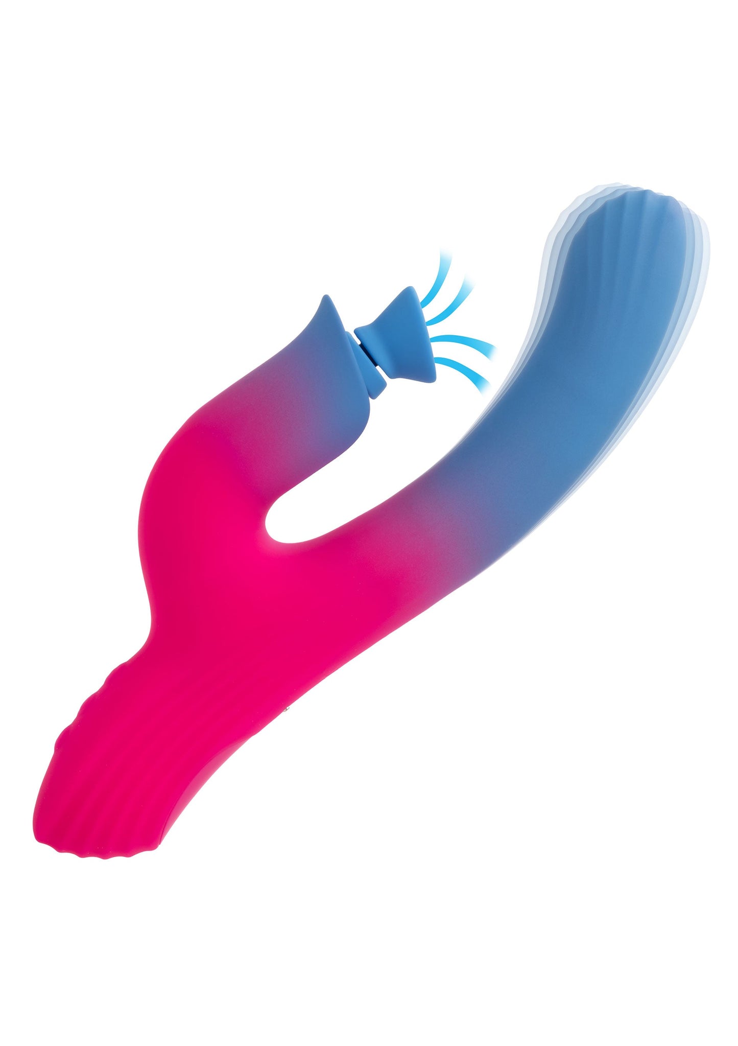 Tvöfaldur titrari m/ sogi - Dual Stimulator Suction Vibrator