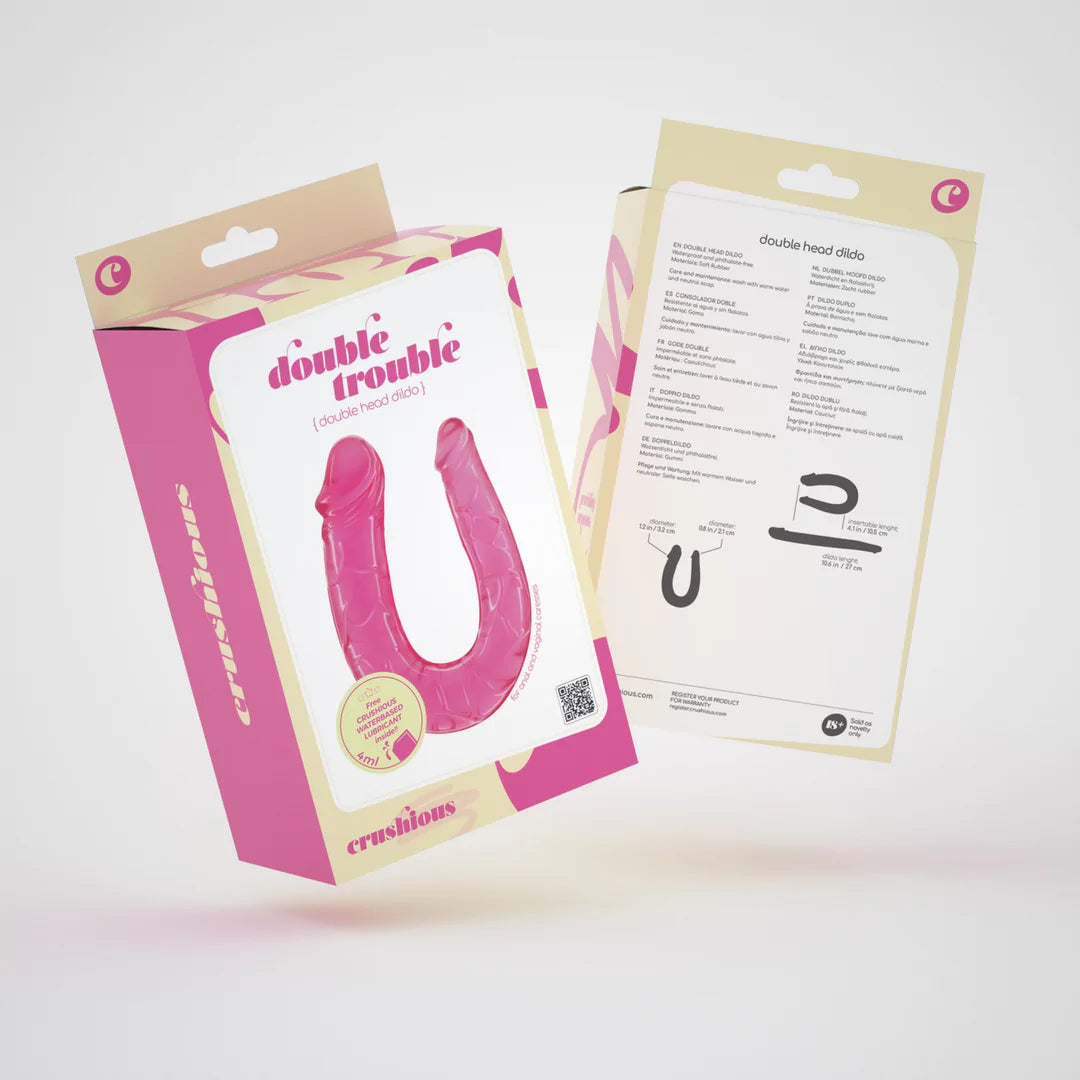 Double Trouble - Double Dildo - 10.6" / 27 cm - Pink