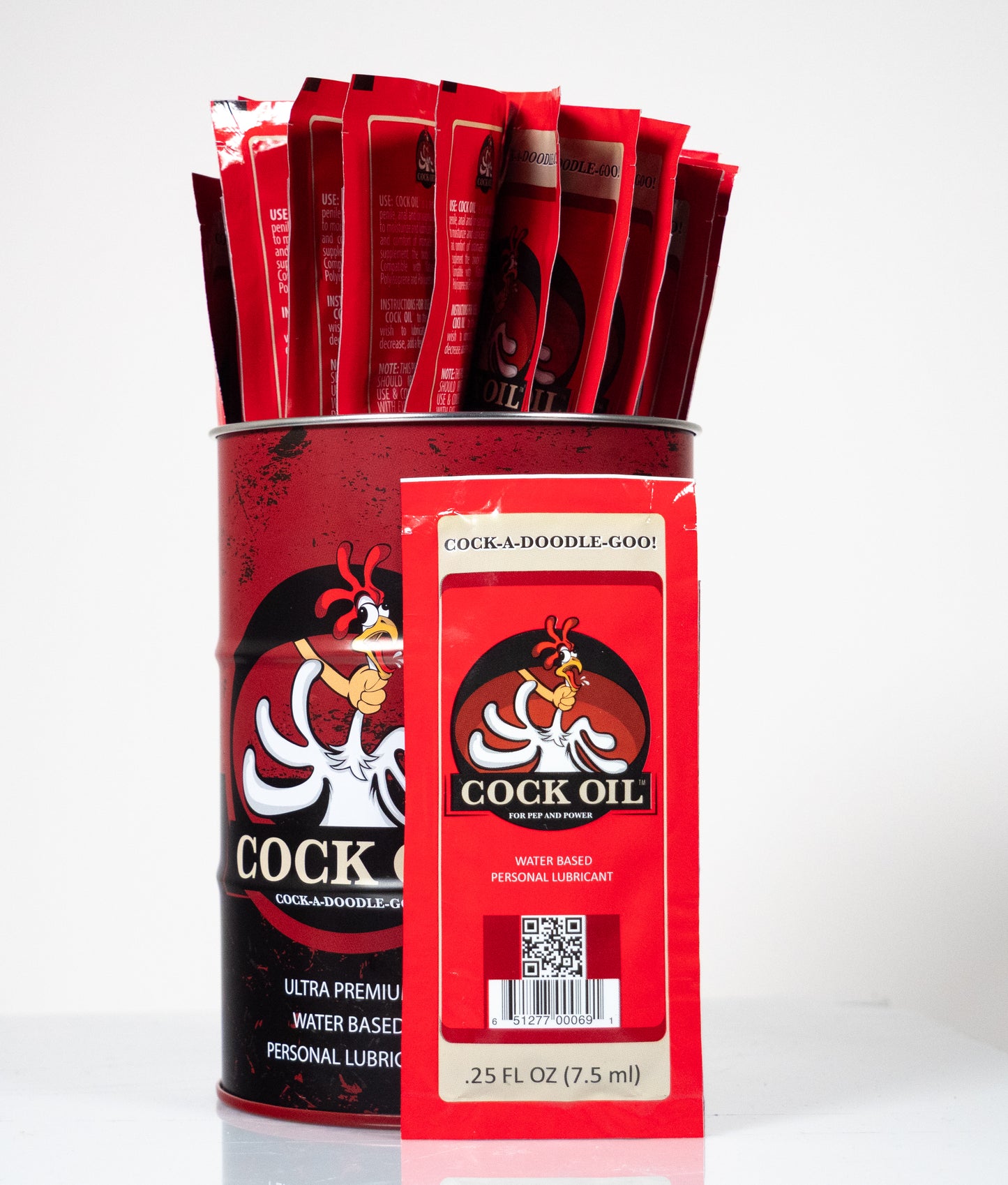 Cockoil sleipiefni - Tunna með 25 stk. 7 ml bréfum