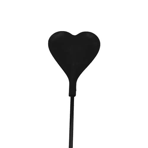 Spaði m/ kítlu - Bound to Please Silicone Heart Shaped Crop with Feather Tickler