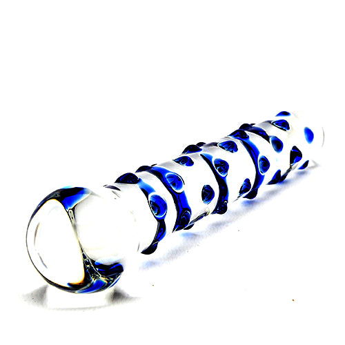 Gler dildó - Spectrum Nubby Textured Glass Dildo
