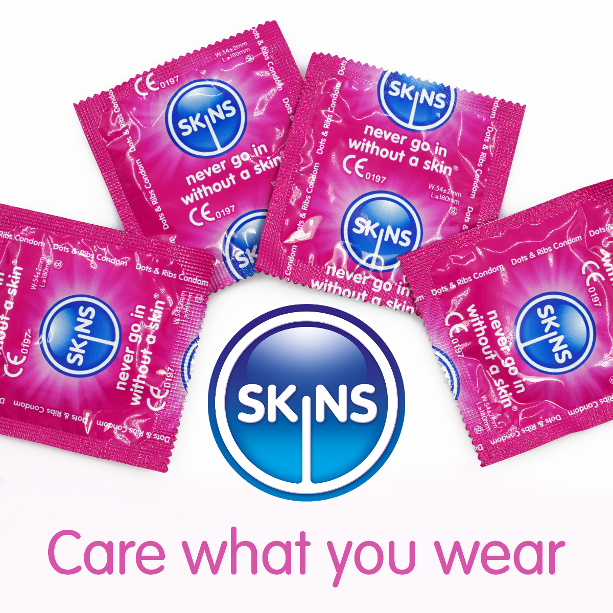 Skins Condoms Dots & Ribs 8 Pack